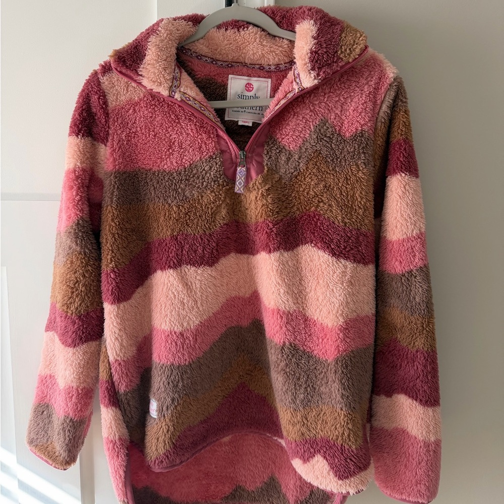 Simply Southern Multicolor Sherpa Pullover